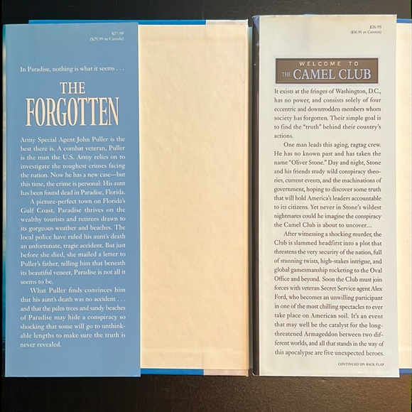 David Balducci hardcovers: The Forgotten & The Camel Club-excellent condition - Picture 3 of 11